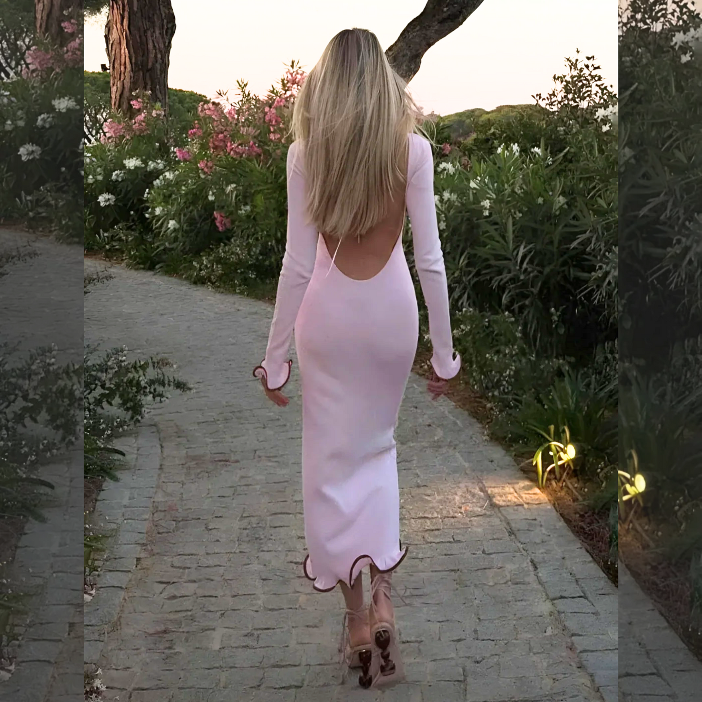 Langarm Maxikleid - Oralda