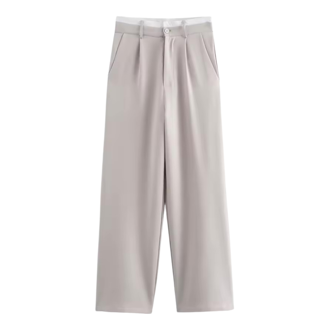 TIMEFINITY Damen Set Olinaya 2025 – zweiteiliges Outfit mit Top & Hose, modern geschnitten, trendiger Alltags- & Office-Look
