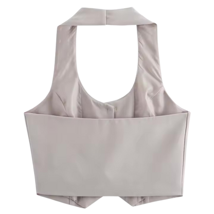 TIMEFINITY Damen Set „Olinaya 2025 – zweiteiliges Outfit mit Top & Hose, modern geschnitten, trendiger Alltags- & Office-Look
