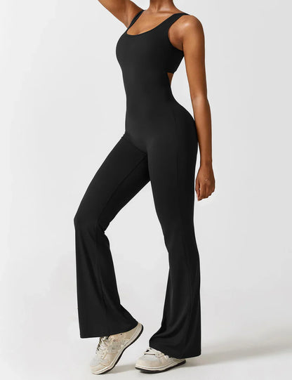 Vaelyna Fit – Figurformender Jumpsuit für Pilates, Sport & Alltag